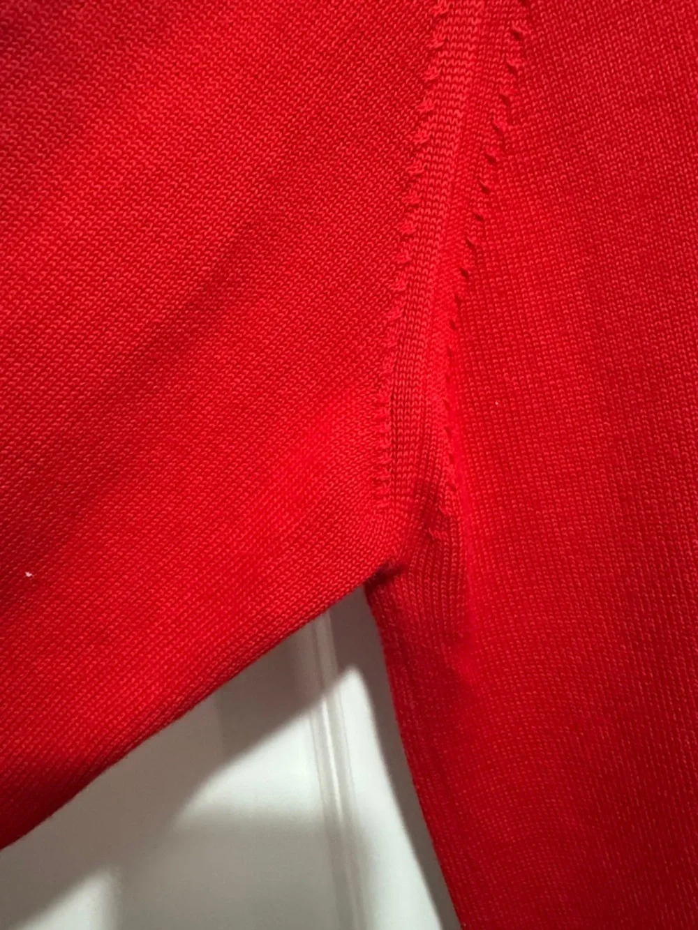 Givenchy Red Crewneck Sweater with Vertical Logo, Sz XL